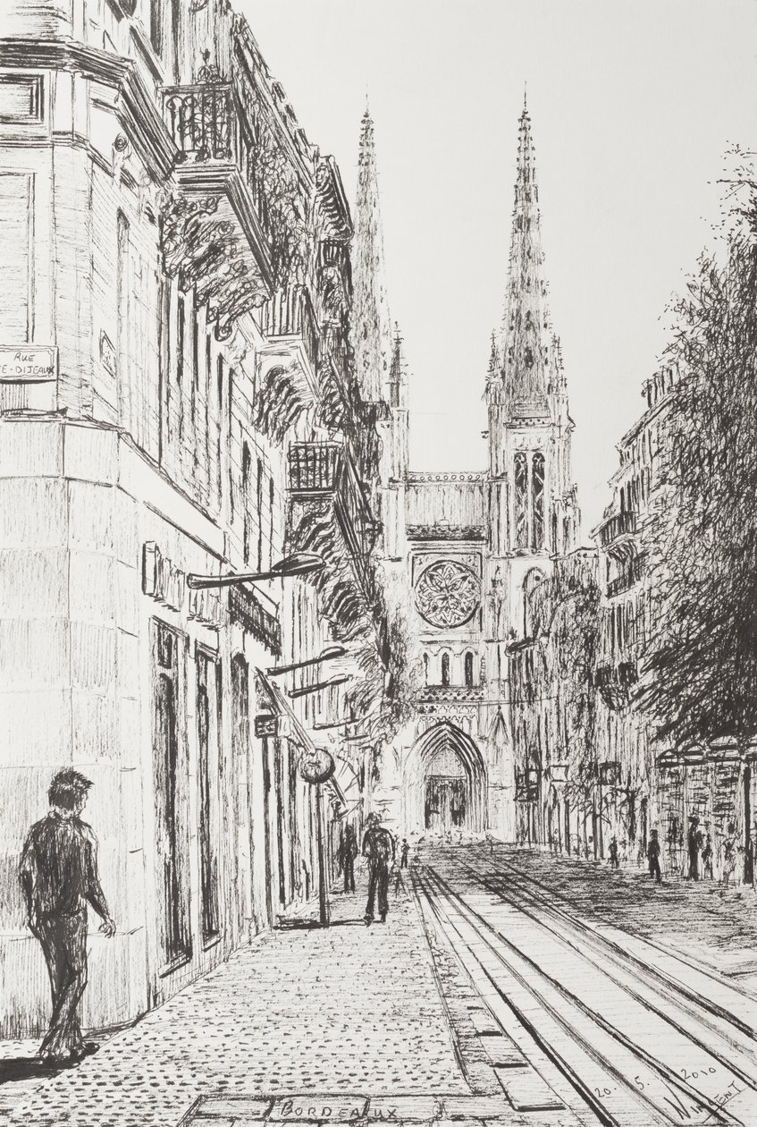 フランス、ボルドー、2010年（Ink on Paper） 作： ヴィンセントアレクサンダーブース