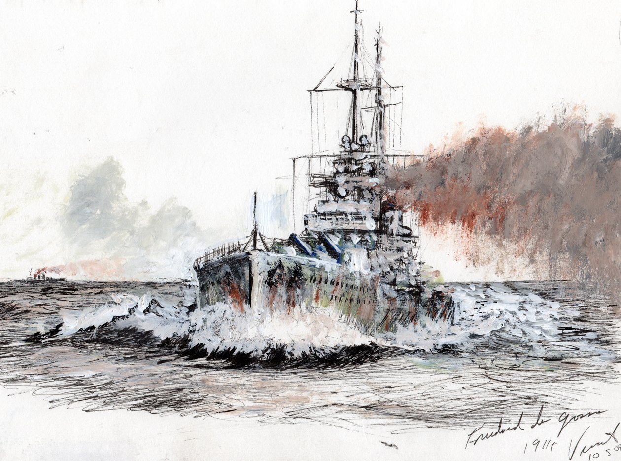 Friedrich der Grosse 1914、2008、（紙にインクアクリル） 作： ヴィンセントアレクサンダーブース