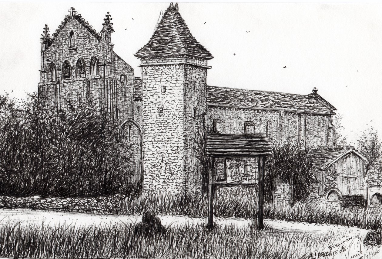 LAbbeye Blassimon France、2010年（紙にインク） 作： ヴィンセントアレクサンダーブース