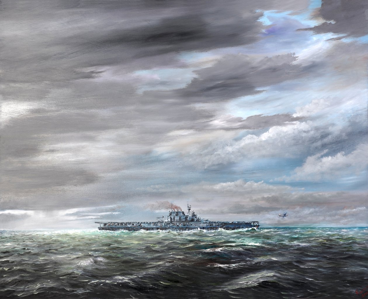 最後のB25-Bは、1942年4月18日、USSホーネットを飛行します、2019、 作： ヴィンセントアレクサンダーブース
