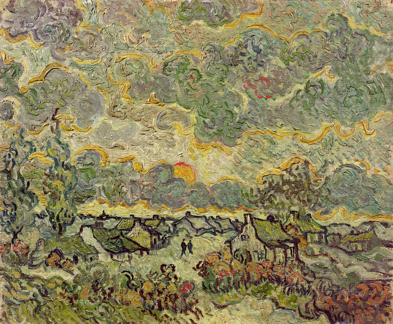 秋の風景、1890 作： ヴィンセント・ヴァン・ゴッホ