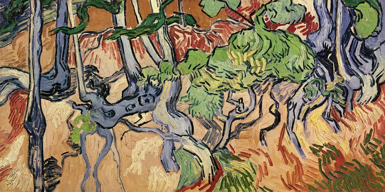 木の根、1890 作： ヴィンセント・ヴァン・ゴッホ
