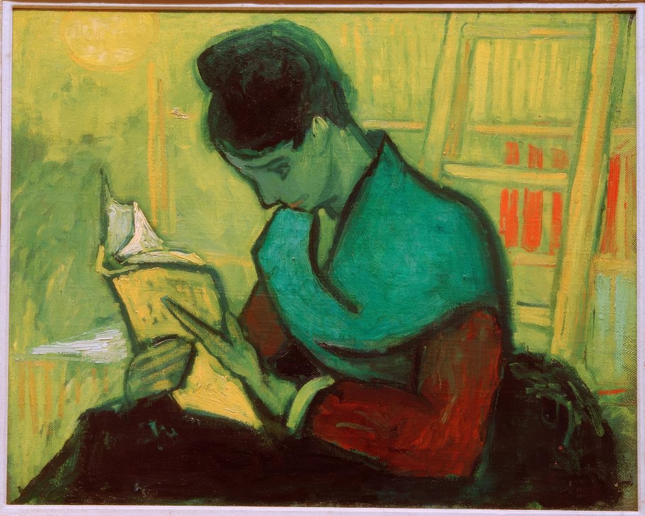小説の読者 作： ヴィンセント・ヴァン・ゴッホ