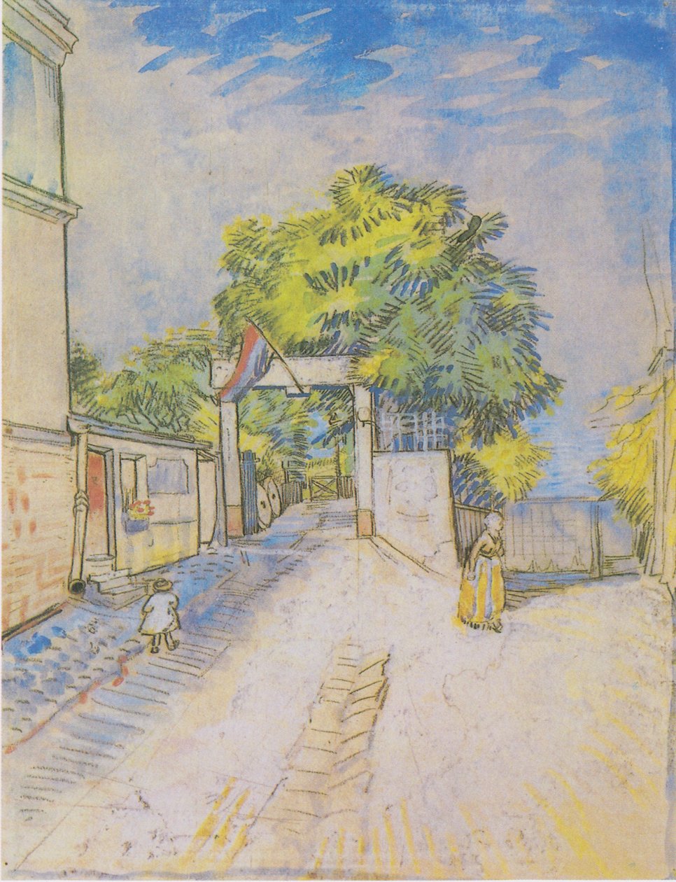 展望台への入り口のある道 作： ヴィンセント・ヴァン・ゴッホ