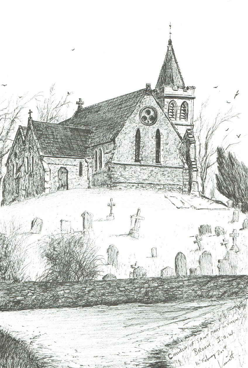 Church of St Mary the Virgin,Brook,I.O.W., 2009 作： ヴィンセントアレクサンダーブース