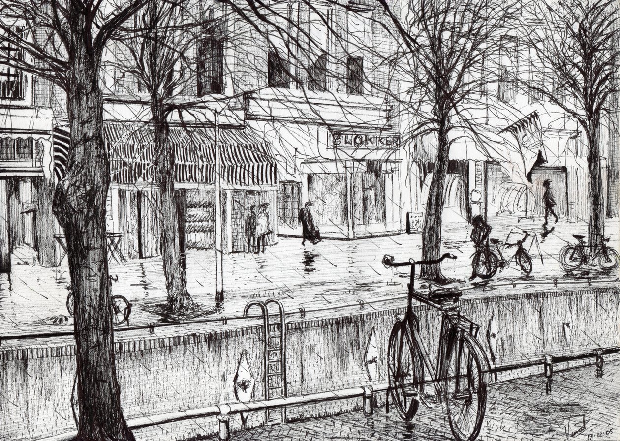Harlingen Holland、2005年（紙にインク） 作： ヴィンセントアレクサンダーブース