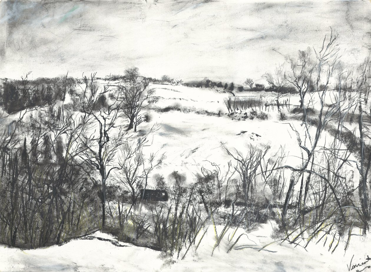 Osmotherleyの土地に積もった雪 作： ヴィンセントアレクサンダーブース