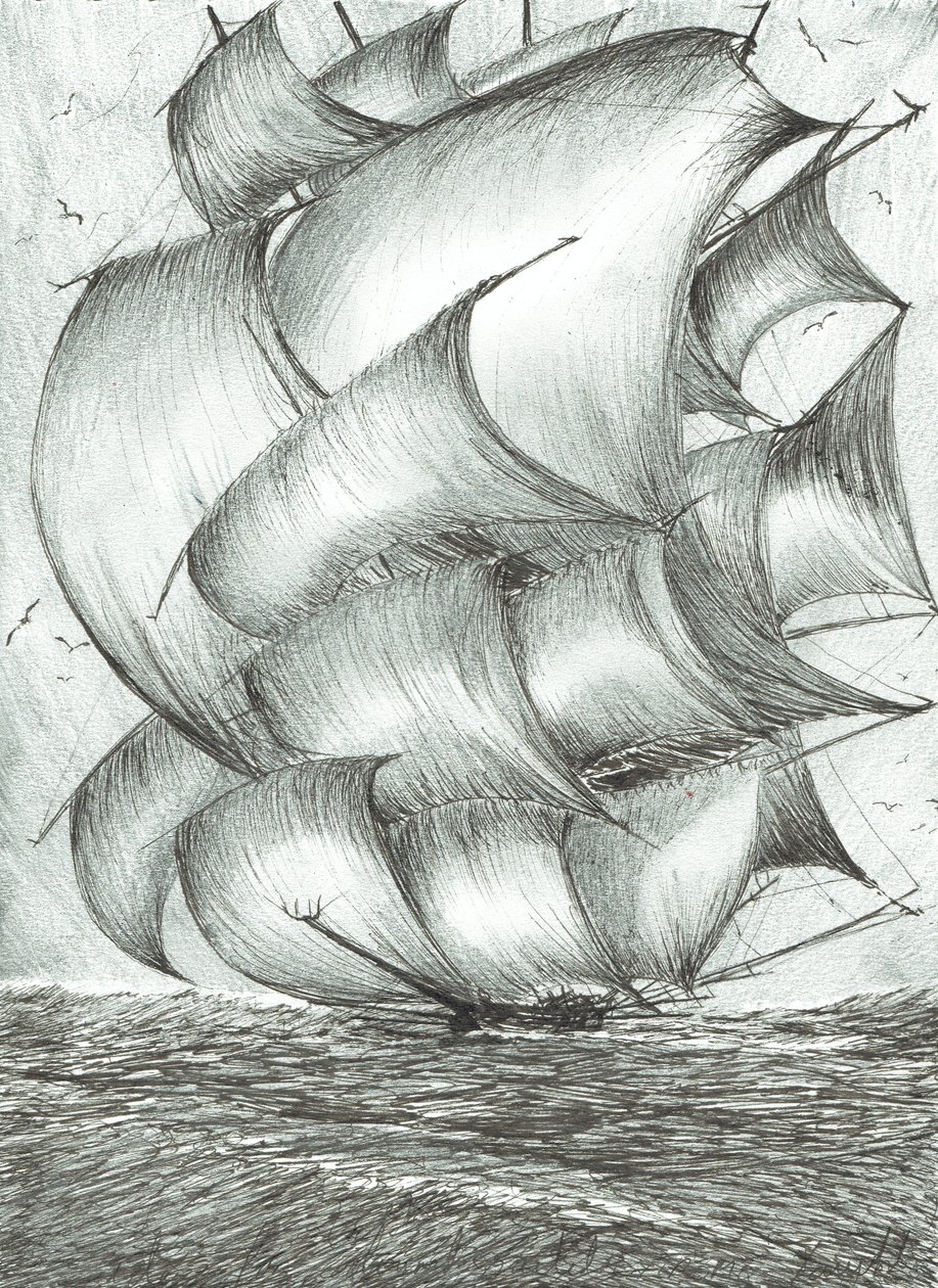 Storm Creators Sea of Ohhotsk、2017、（Ink on Paper） 作： ヴィンセントアレクサンダーブース