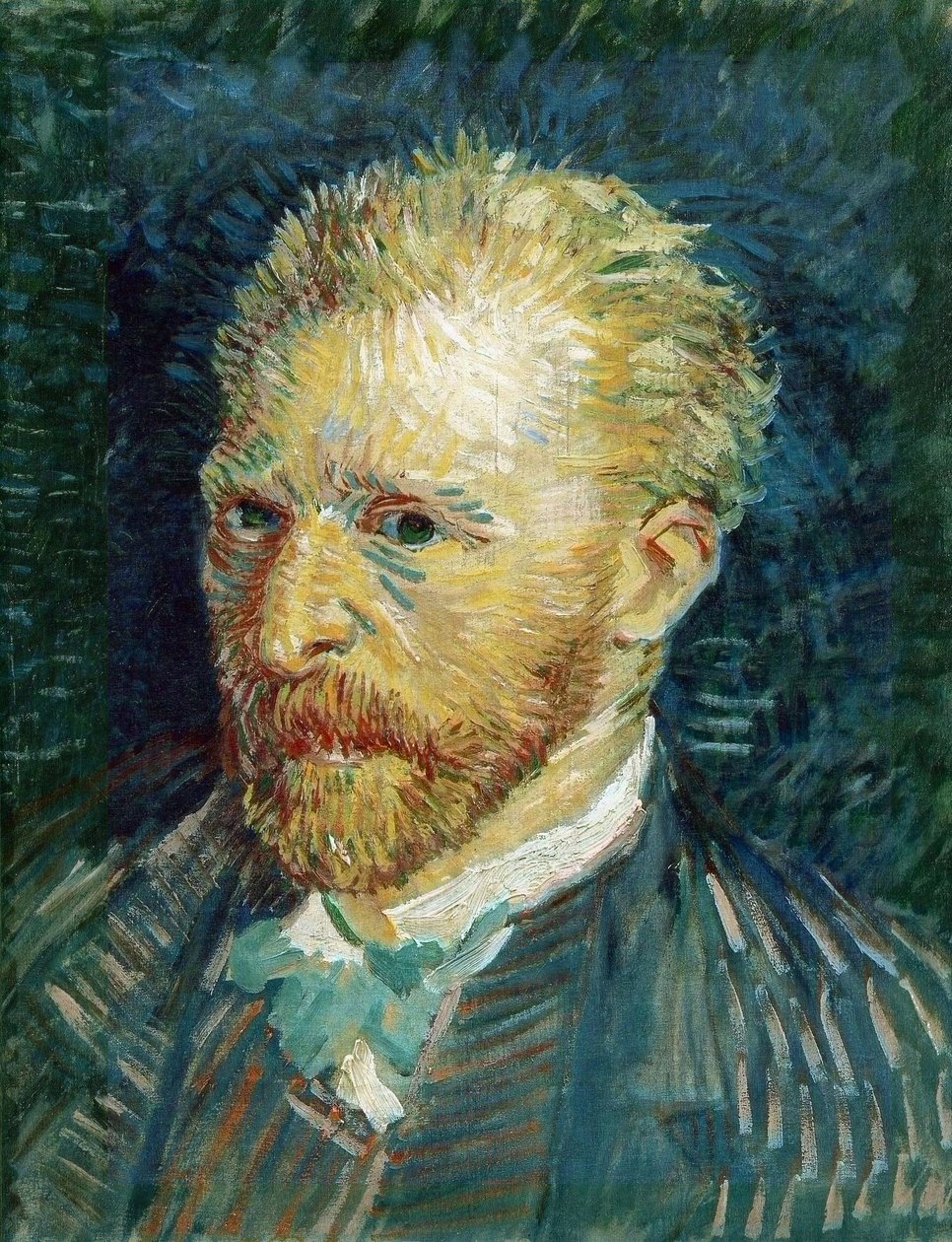 自画像、1887 年。 作： ヴィンセント・ヴァン・ゴッホ