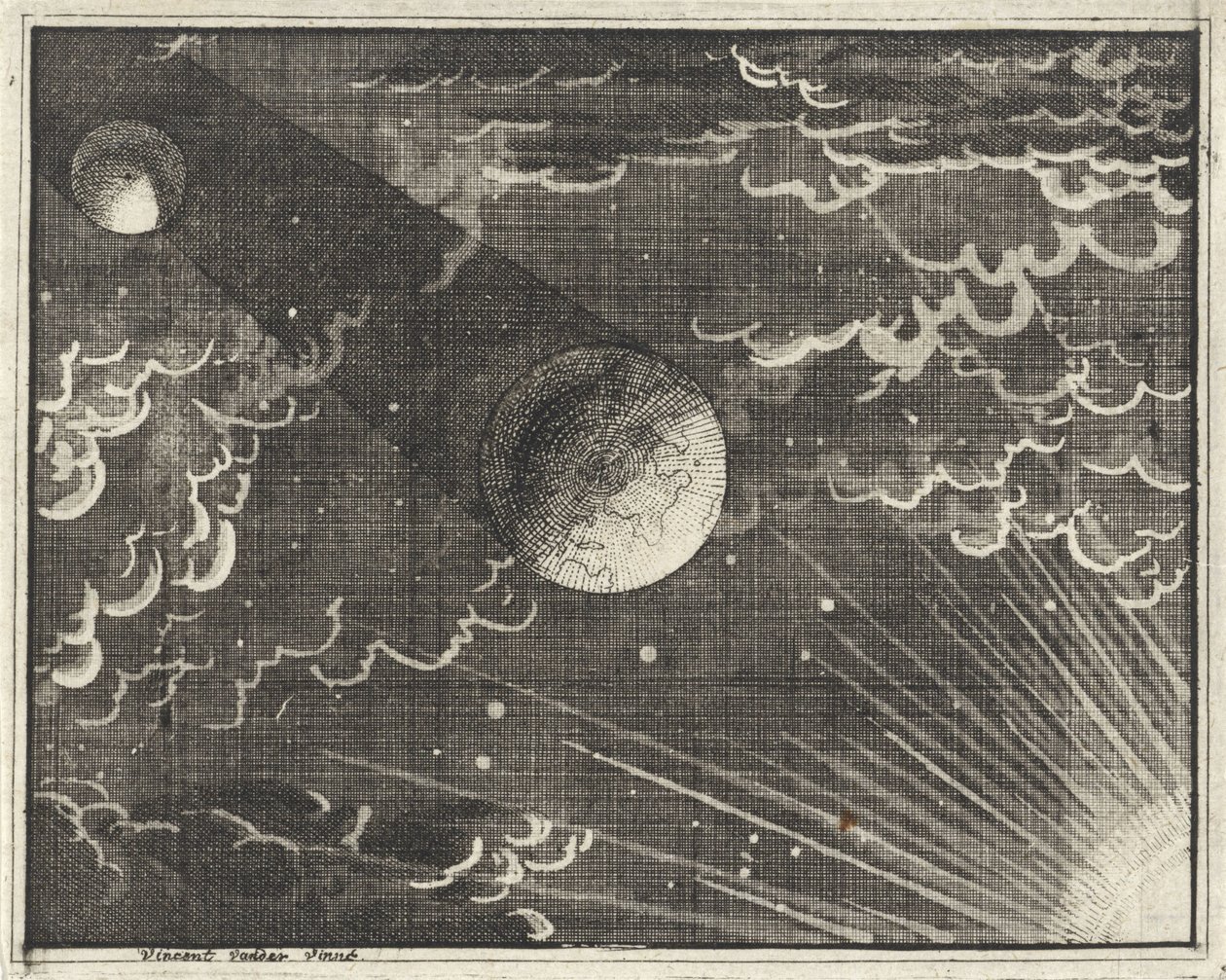 太陽、地球、月 作： ヴィンセント・ローレンス。ファンデルヴィン（II）
