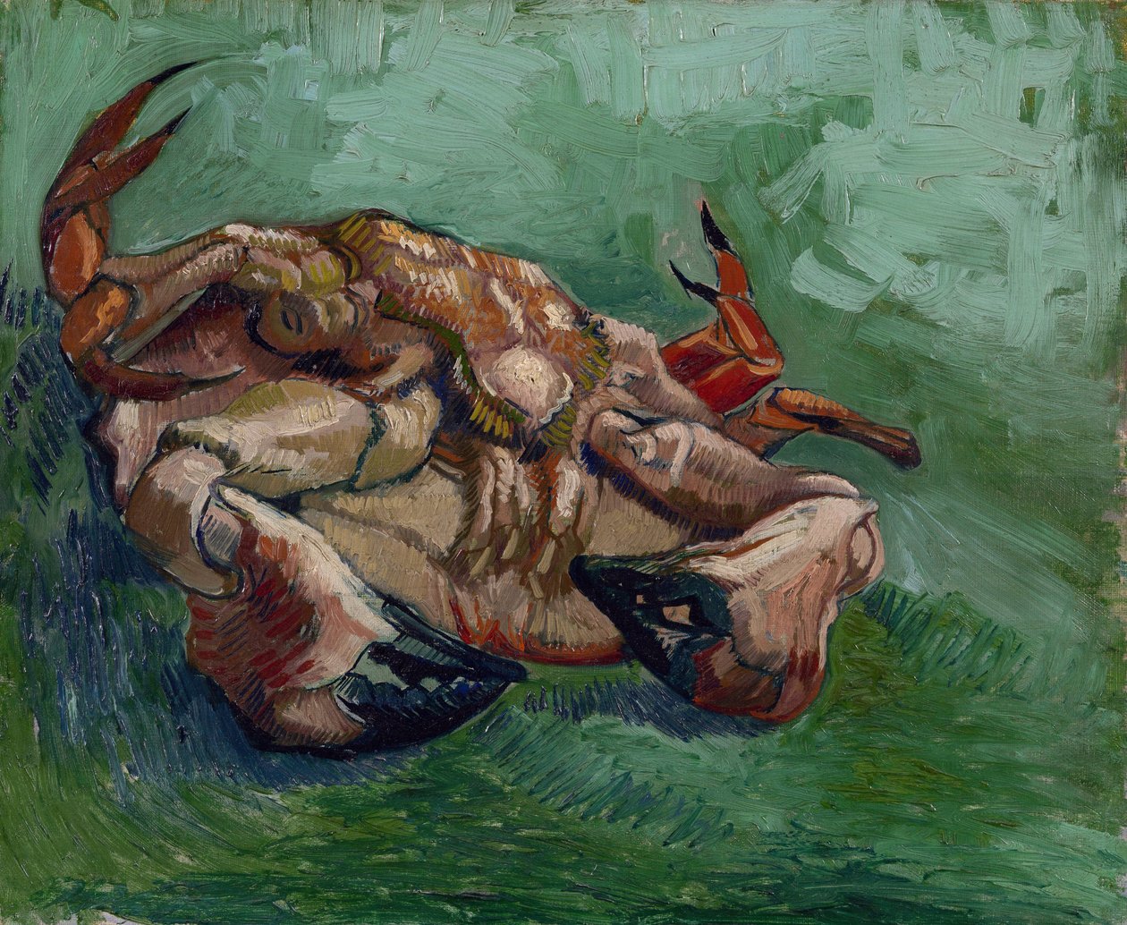 背中に乗ったカニ par Gogh, Vincent, van (1853-1890).キャンバスに