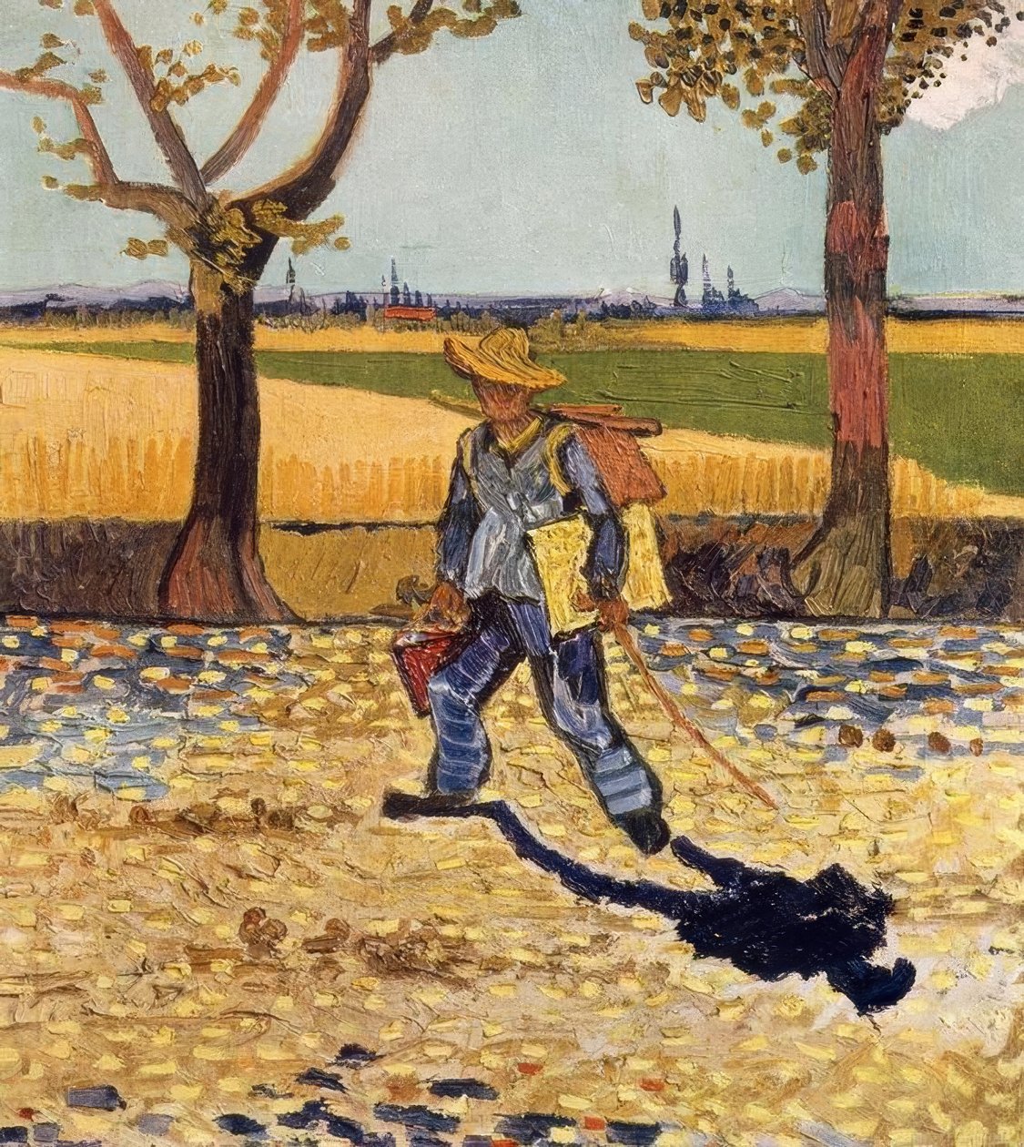 仕事に行く途中の画家 作： ヴィンセント・ヴァン・ゴッホ