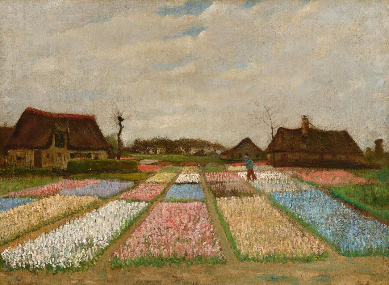 オランダの花壇 作： ヴィンセント・ヴァン・ゴッホ