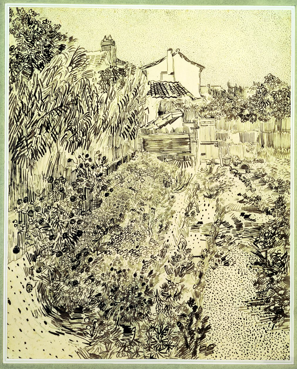 花の庭、1888 作： ヴィンセント・ヴァン・ゴッホ