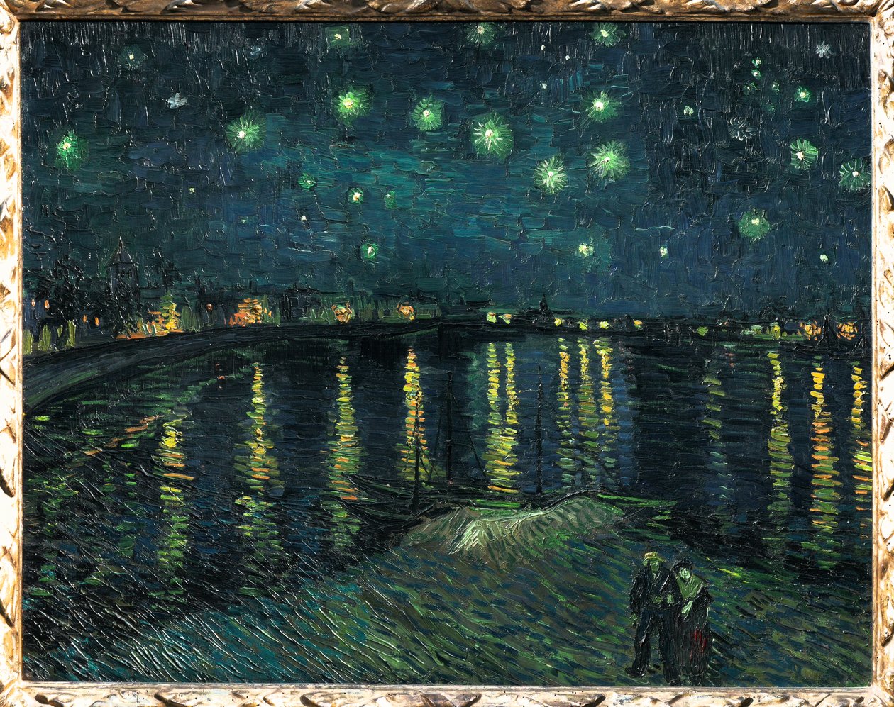星降る夜、アルル 1888年 （キャンバスに描かれた絵）