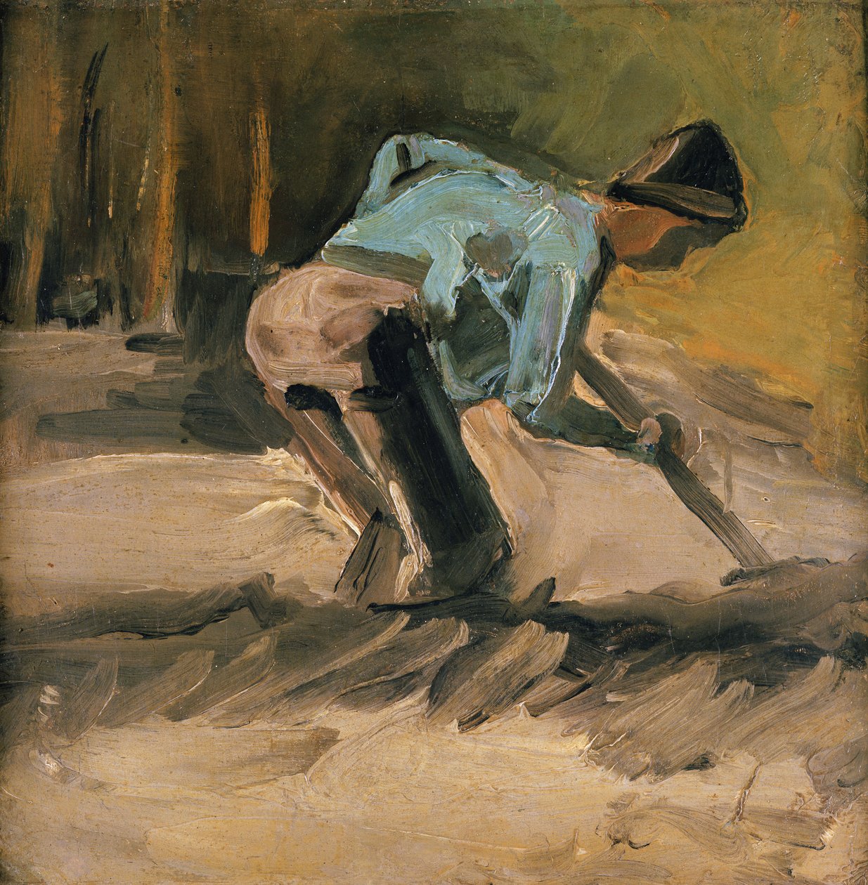 Man at Work、c.1883 作： ヴィンセント・ヴァン・ゴッホ