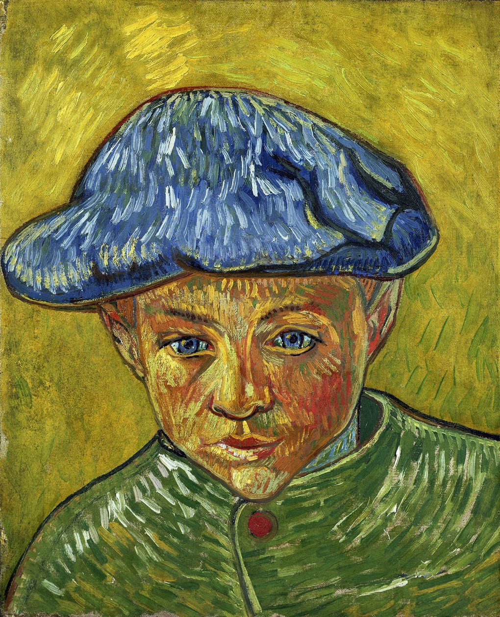 ""Portrait de Camille Roulin"" フィンセント・ヴァン・ゴッホ (1853-1890) 1888年 Dim 40.5 X 32.5 cm ヴァン・ゴッホ美術館、アムステルダム 作： ヴィンセント・ヴァン・ゴッホ