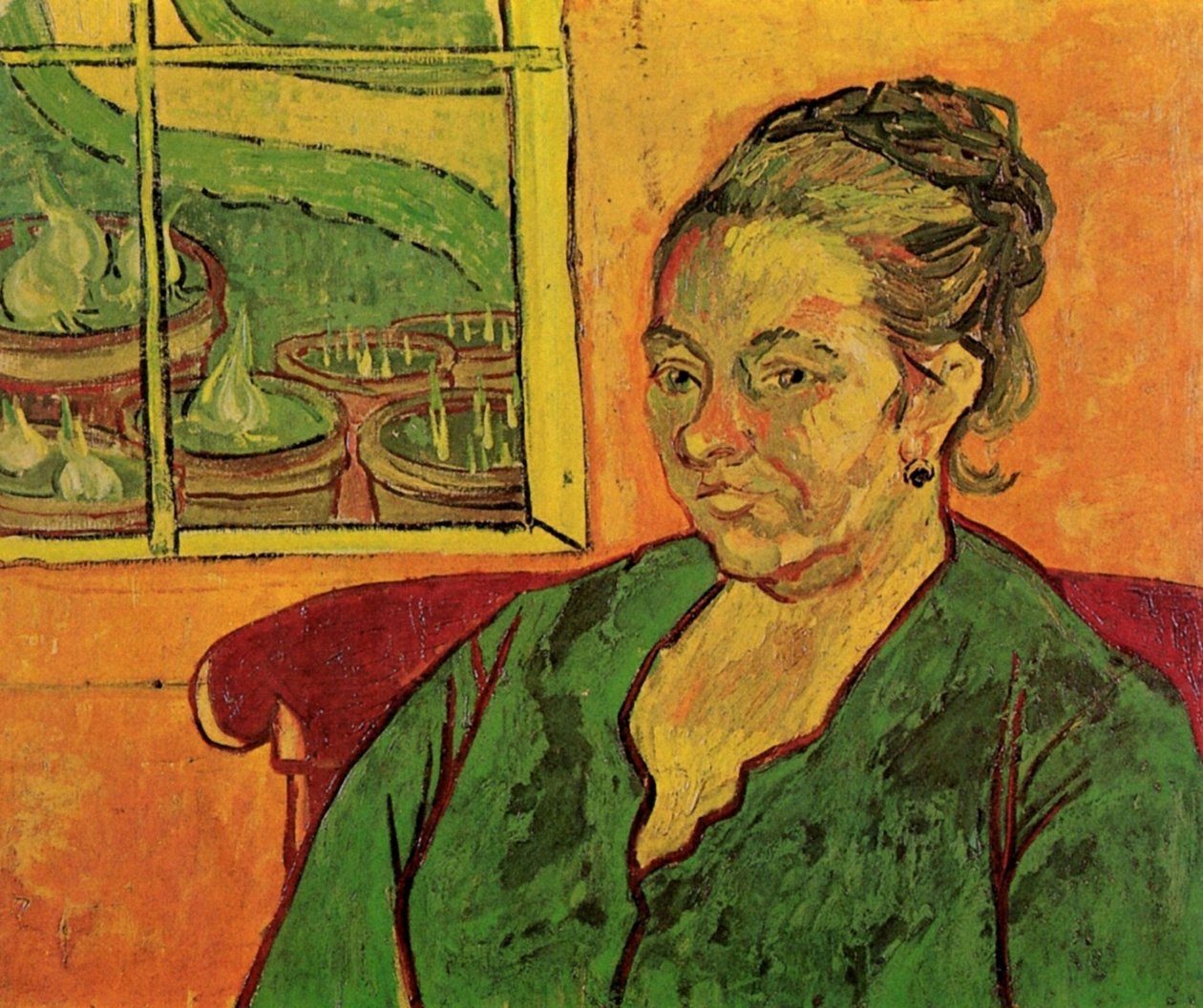 オーギュスティーヌ・ルラン夫人の肖像 作： ヴィンセント・ヴァン・ゴッホ