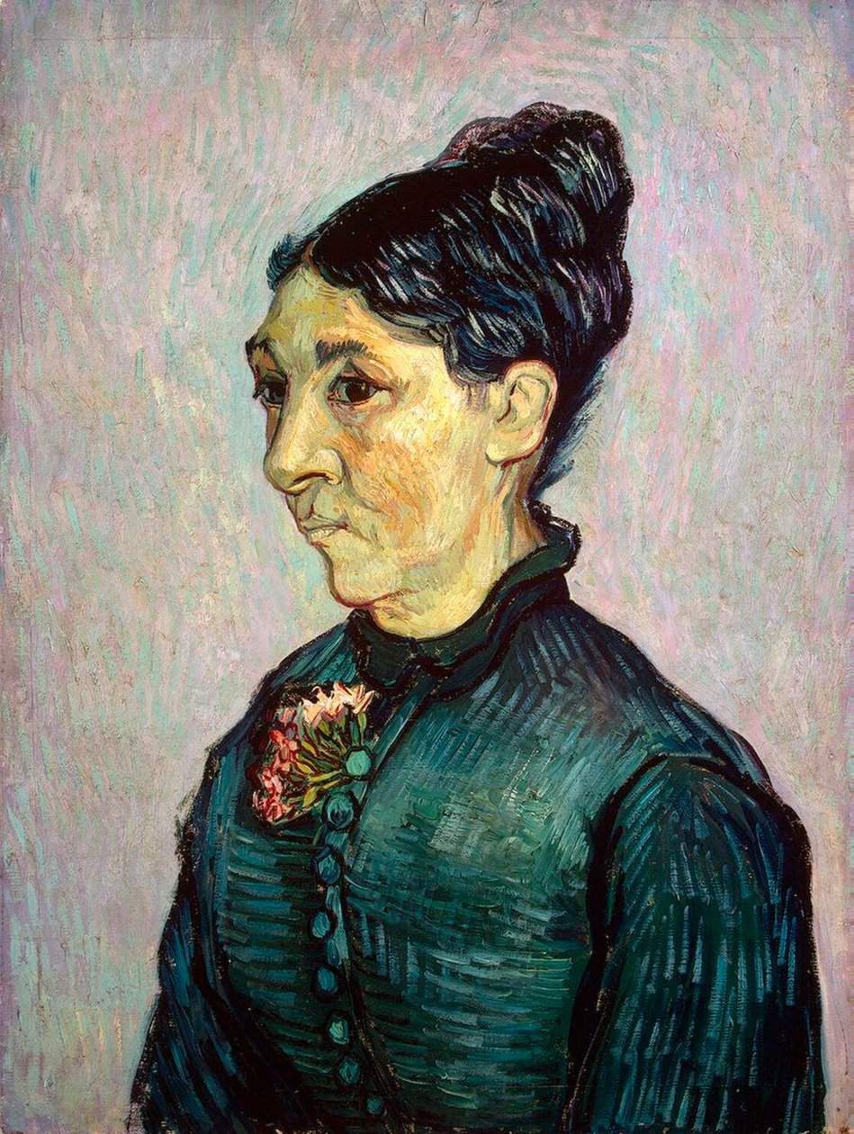 マダムジャンヌラフィーエトラバックの肖像、1889年。 作： ヴィンセント・ヴァン・ゴッホ