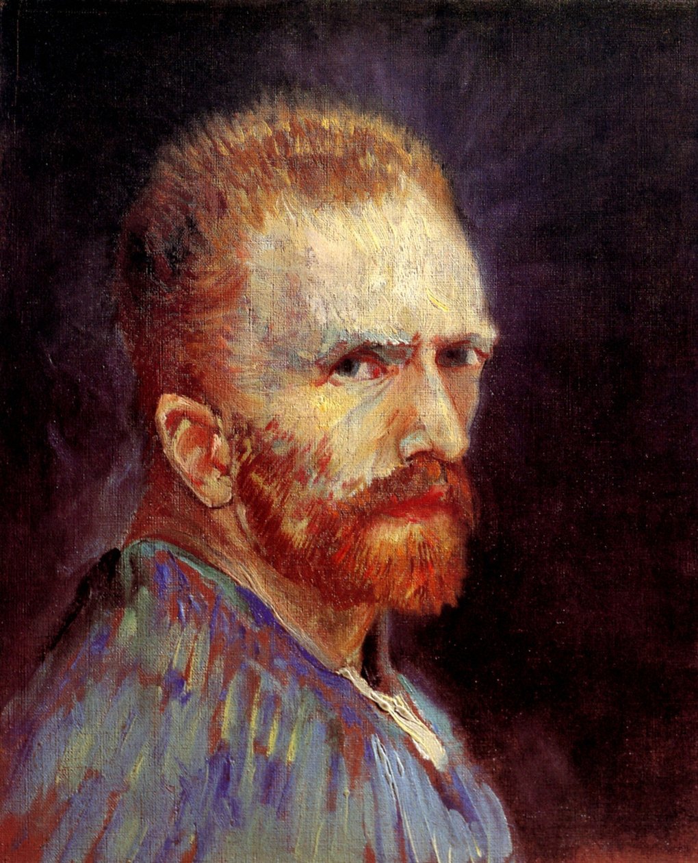 自画像 1887年頃 油彩・キャンバス 作： ヴィンセント・ヴァン・ゴッホ