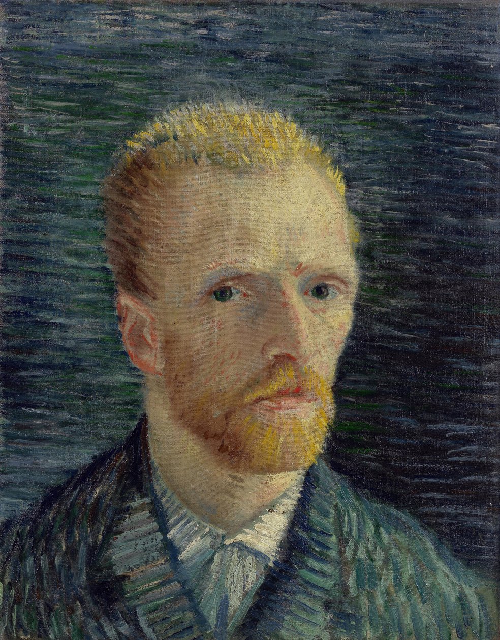 自画像 パル・ゴッホ、フィンセント、ファン（1853-1890）。キャンバスに油彩、サイズ：42,2x34,5 作： ヴィンセント・ヴァン・ゴッホ