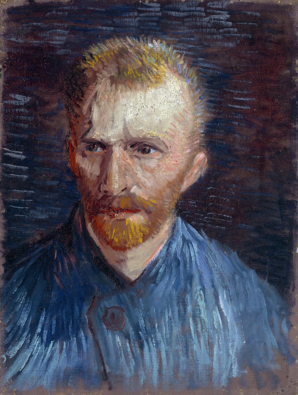 自画像 パル・ゴッホ、フィンセント、ファン（1853-1890）。キャンバスに油彩、サイズ：44,5x33,6 作： ヴィンセント・ヴァン・ゴッホ