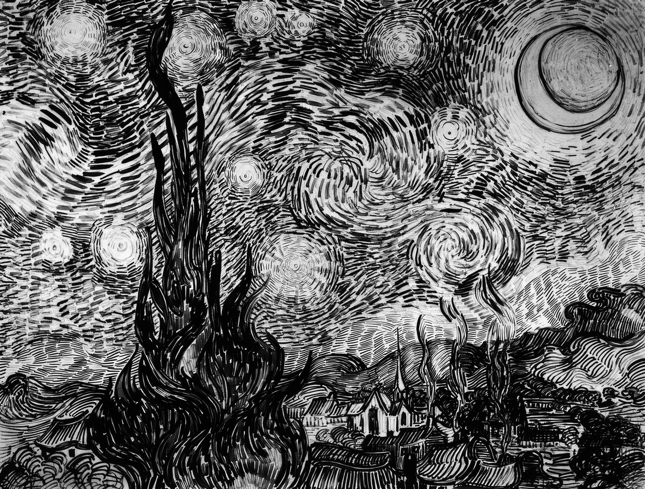 星が輝く夜 作： ヴィンセント・ヴァン・ゴッホ