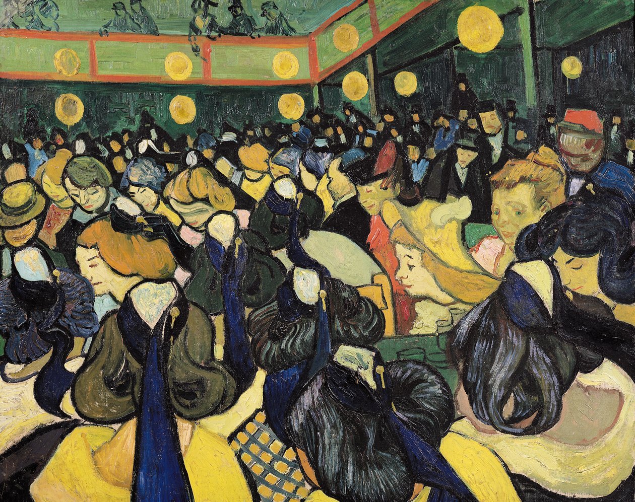 アルルのダンスホール、1888 作： ヴィンセント・ヴァン・ゴッホ