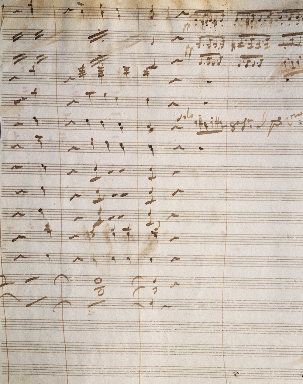 ヴィンチェンツォ ベッリーニ (1801-1835) によるオペラ「ベアトリーチェ ディ テンダ」の手書きスコア 作： ヴィンチェンツォベッリーニ