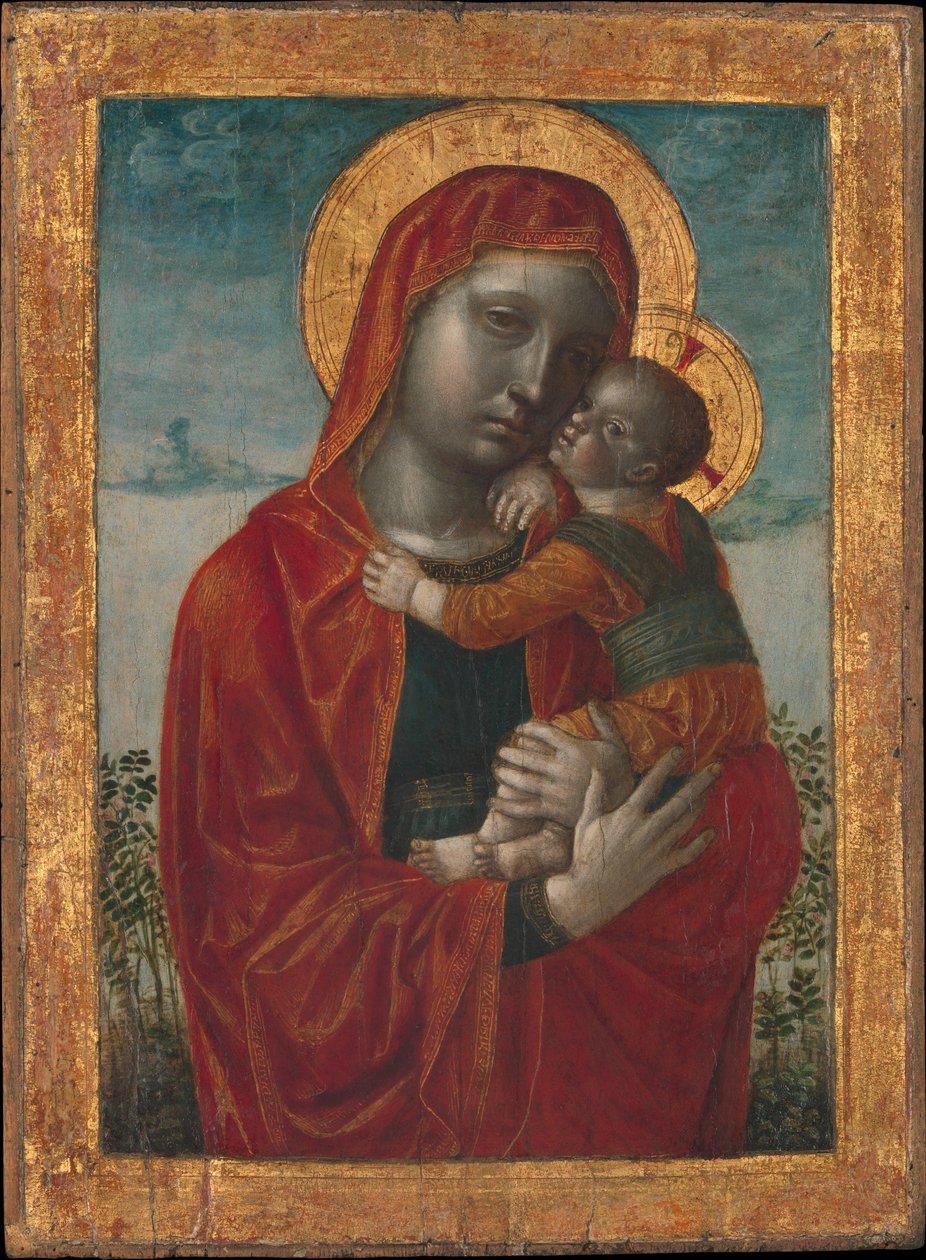 マドンナと子供、ca。 1480。 作： ヴィンチェンツォ・フォッパ