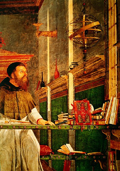 聖オーガスティンのビジョンの詳細、1502-08年頃 作： ヴィットーレカルパッチョ