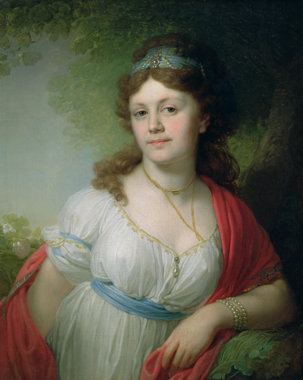 E. Temkinaの肖像、1798年 作： ウラジミール・ルキッチ・ボロヴィコフスキー