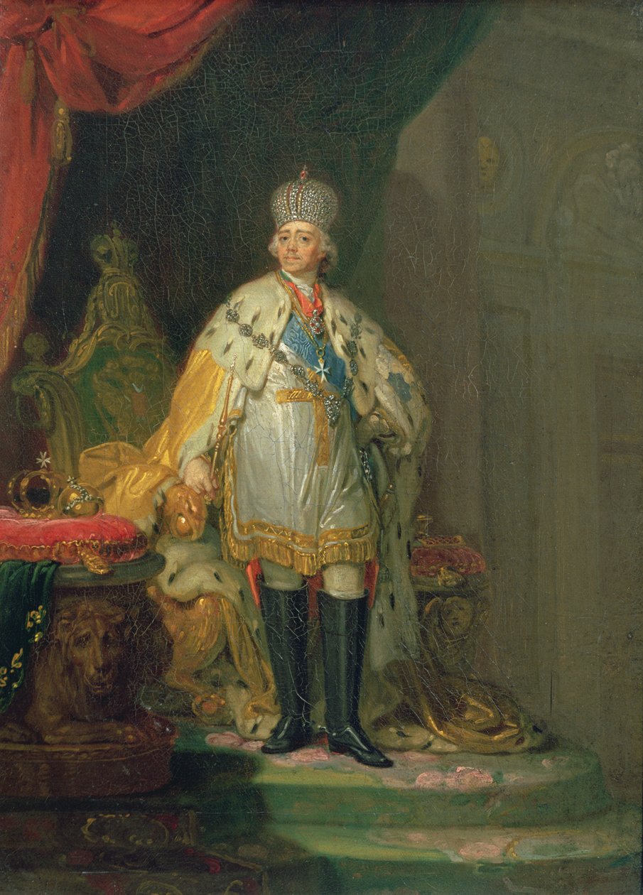 皇帝ポール1世（1754-1801）の肖像、1800 作： ウラジミール・ルキッチ・ボロヴィコフスキー