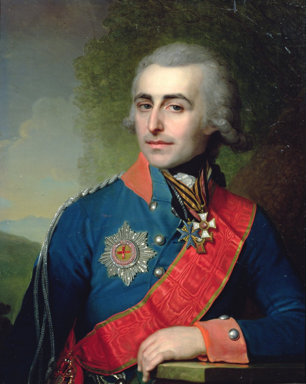 一般的な補佐官の肖像ピョートルトルストイ（1761-1844）1799 作： ウラジミール・ルキッチ・ボロヴィコフスキー
