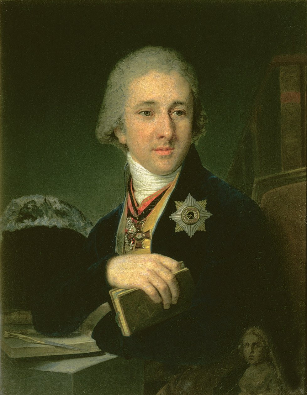著者の肖像Alexander Labsin、1816 作： ウラジミール・ルキッチ・ボロヴィコフスキー