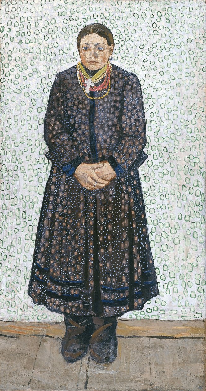 ウクライナの農民女性、1910-1911年 作： ウラジーミル・ダビドビッチ・ブルリューク