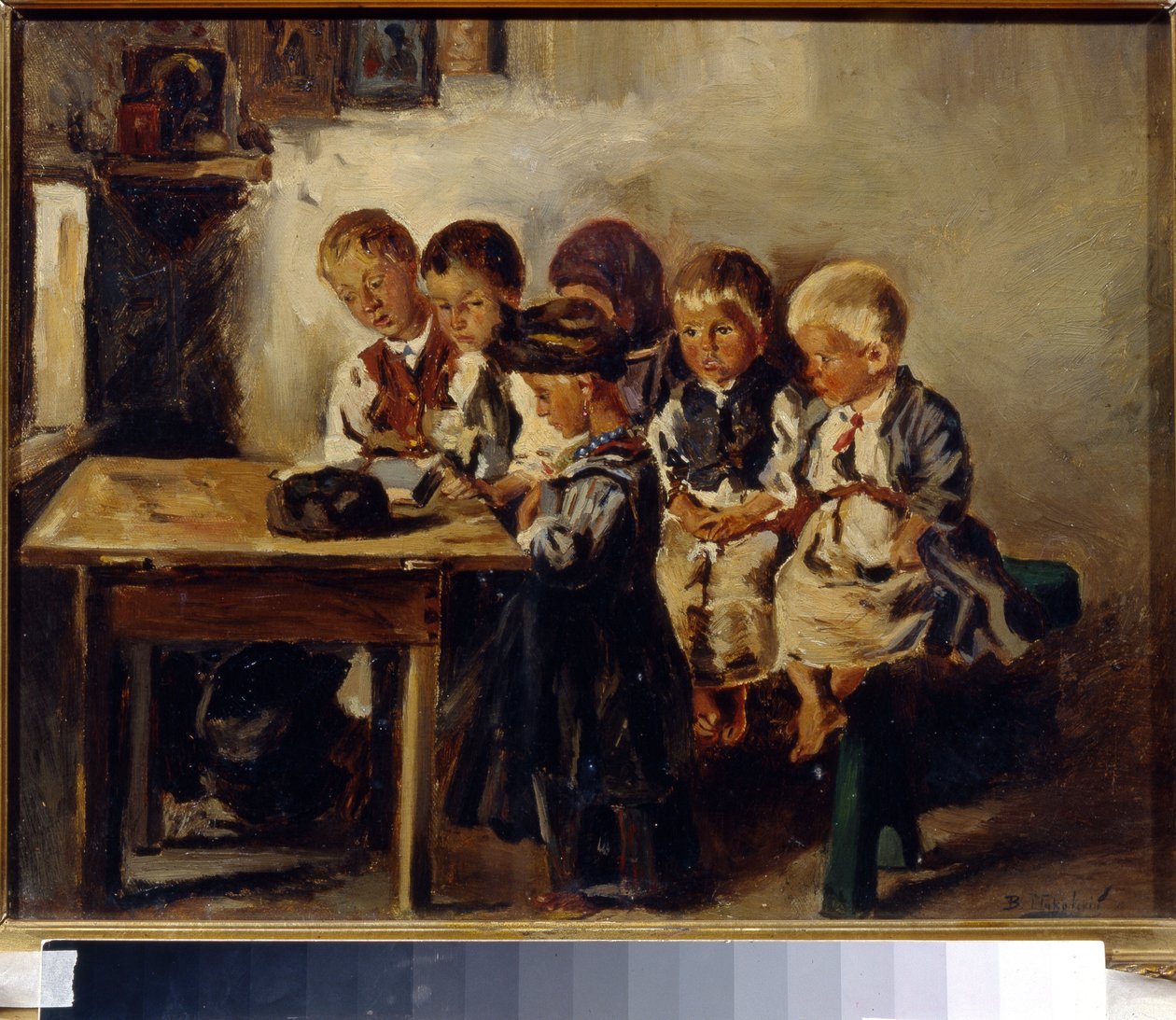 愛人を待ってください。 （先生を待っています）。 Vladimir Yegorovich Makovsky（Makovsky、Makovskij）（1846-1920）による絵画、キャンバスに油彩 作： ウラジミール・エゴロヴィッチ・マコフスキー