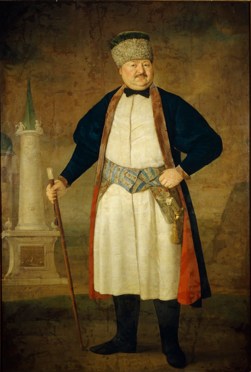 Pavel Yakovlevich Rudenkoの肖像、1778年 作： ウラジミール・ルキッチ・ボロヴィコフスキー