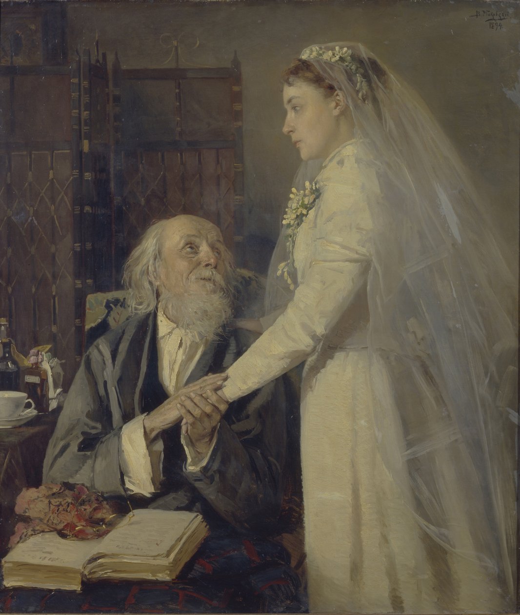 結婚式前。 さらば、1894年 作： ウラジミール・イェゴロヴィッチ・マコフスキー