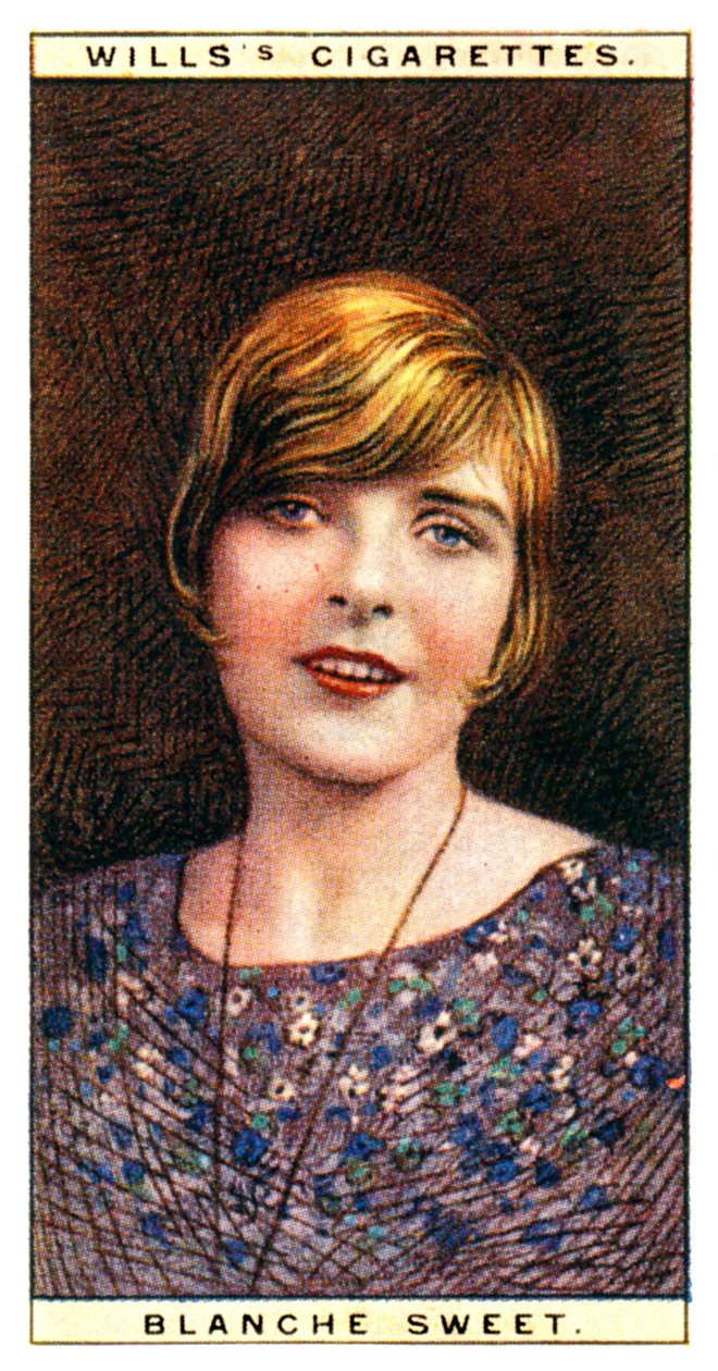 ブランシュ・スウィート1896-1986、アメリカの女優、1928。 作： WDおよびHO Wills