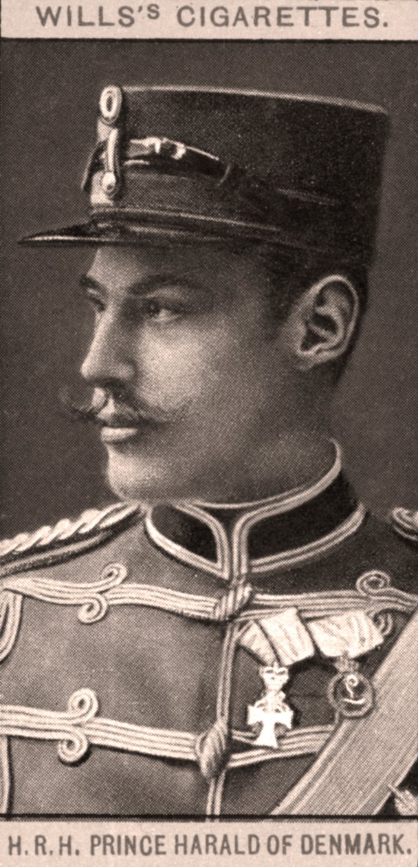 デンマークのハロルド王子、1908年。 作： WDおよびHO Wills