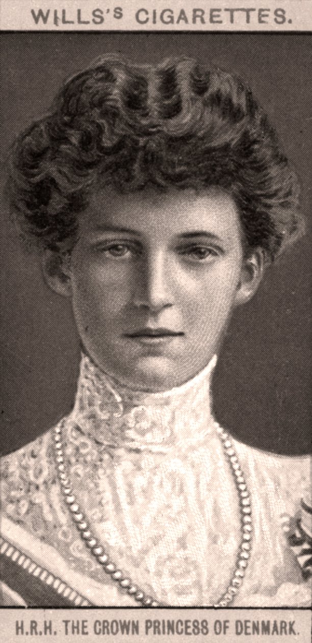 HRHデンマークの皇太子妃、1908年。 作： WDおよびHO Wills