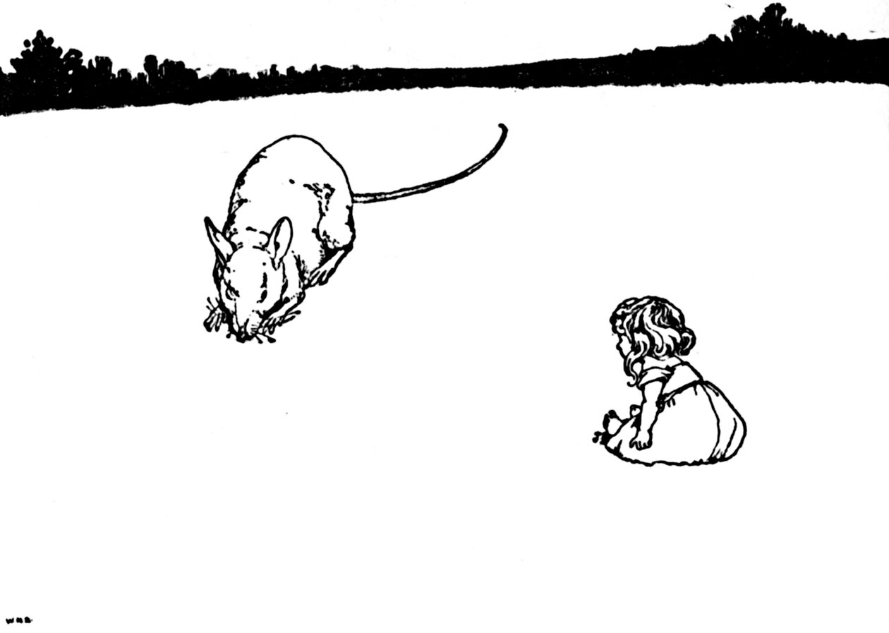 Thou Poor Little Thing！フィールドマウスは言った、c1930 作： ウィリアムヒースロビンソン