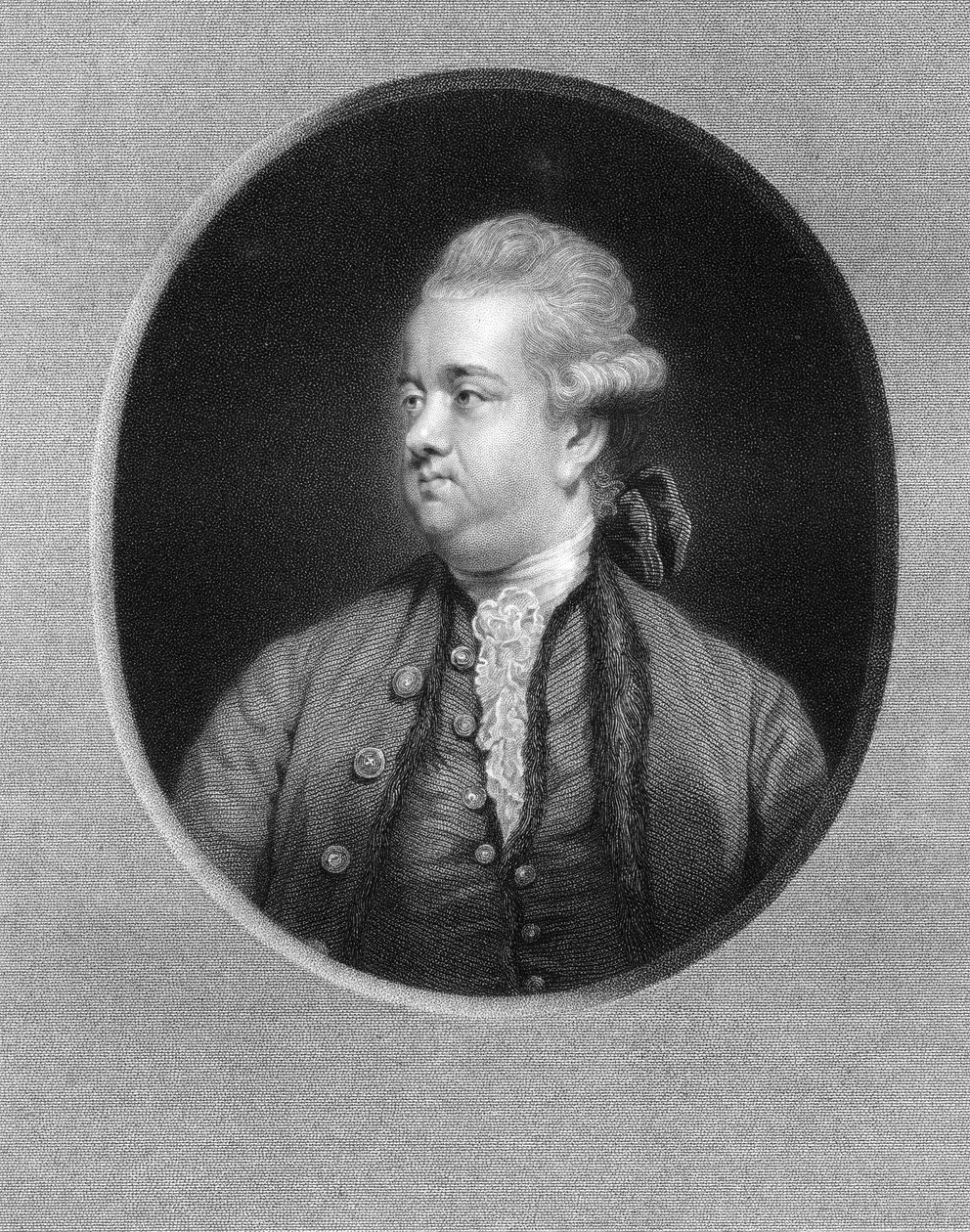 エドワードギボン、18世紀イギリスの歴史家、1836年。 作： W.ホール