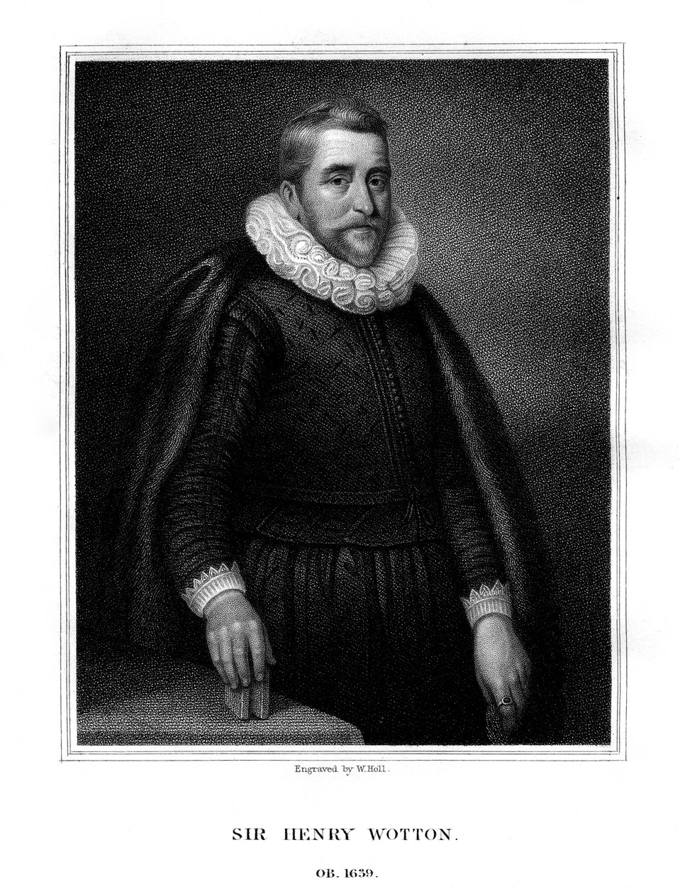 ヘンリーウォットン卿、英語の作家および外交官、1824年。 作： W.ホール