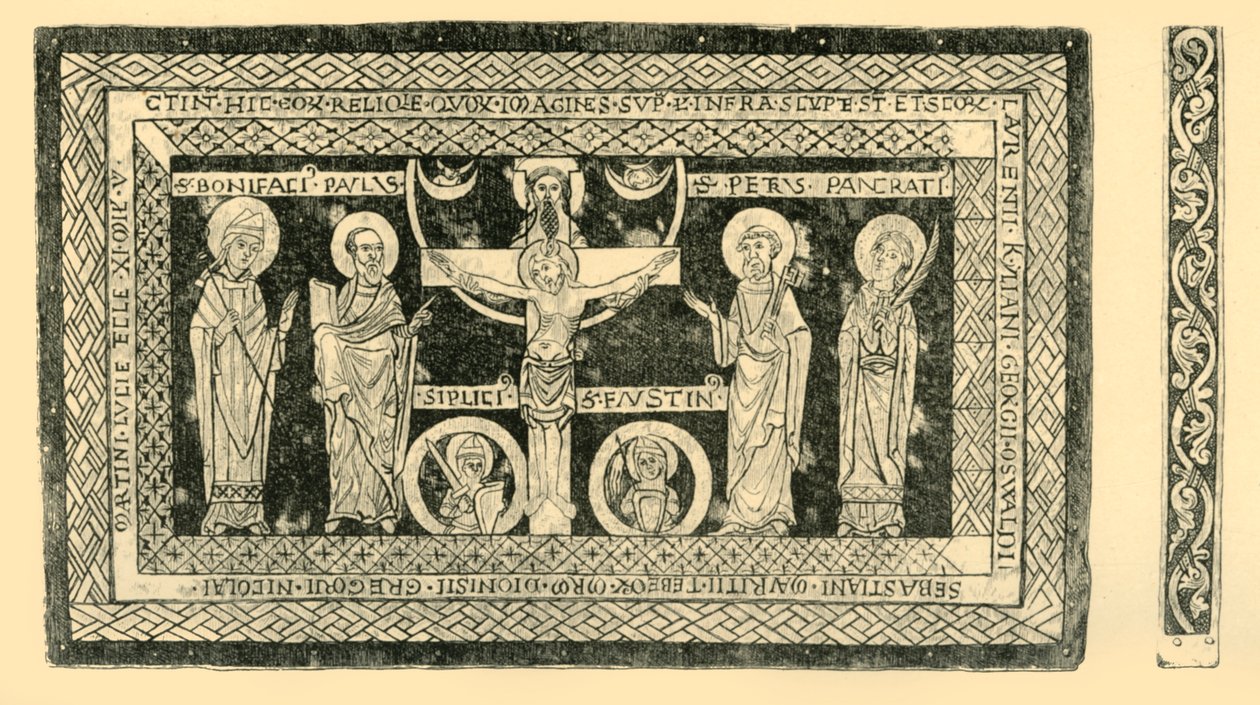 ヒルデスハイムの携帯用祭壇、c1160-1170、1881 年。 作： Wジョーンズ
