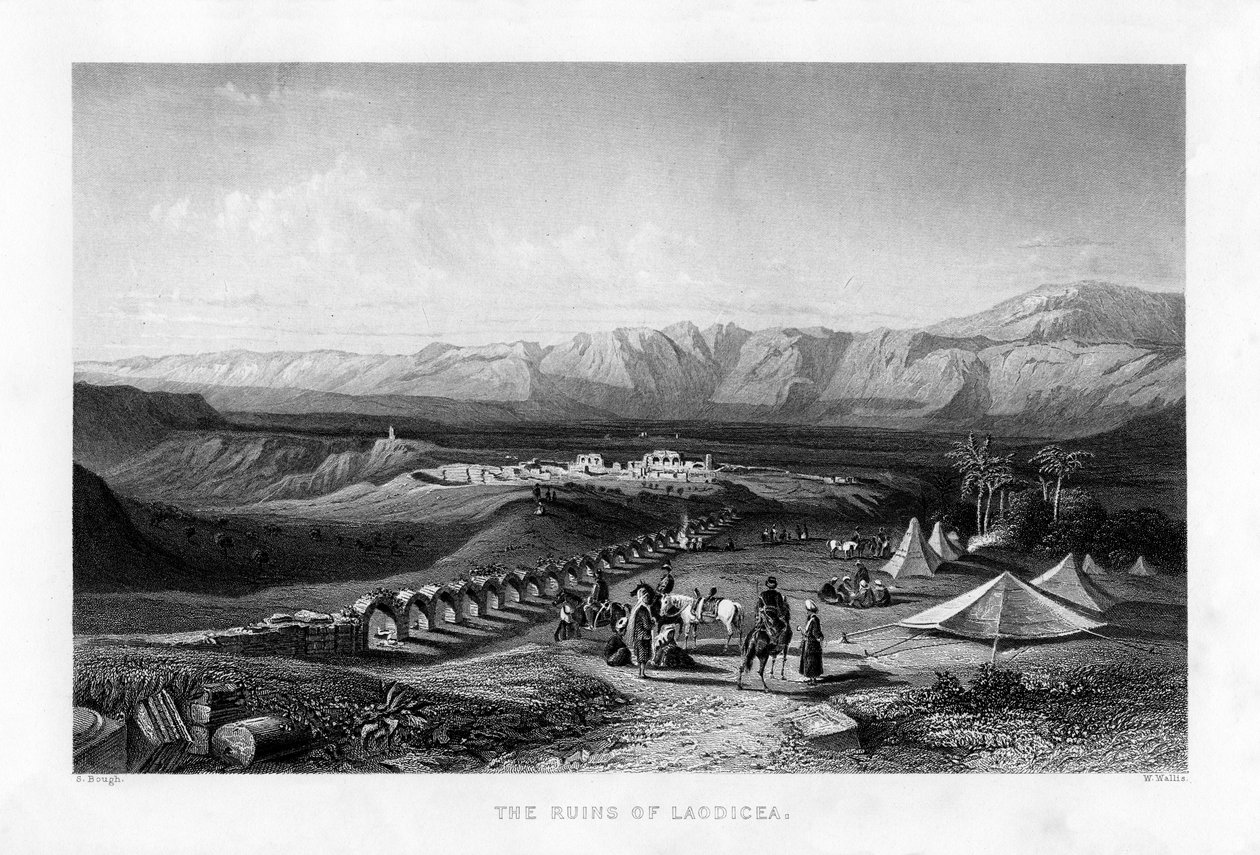 Laodiceaの遺跡、1887年。 作： W.ウォリス