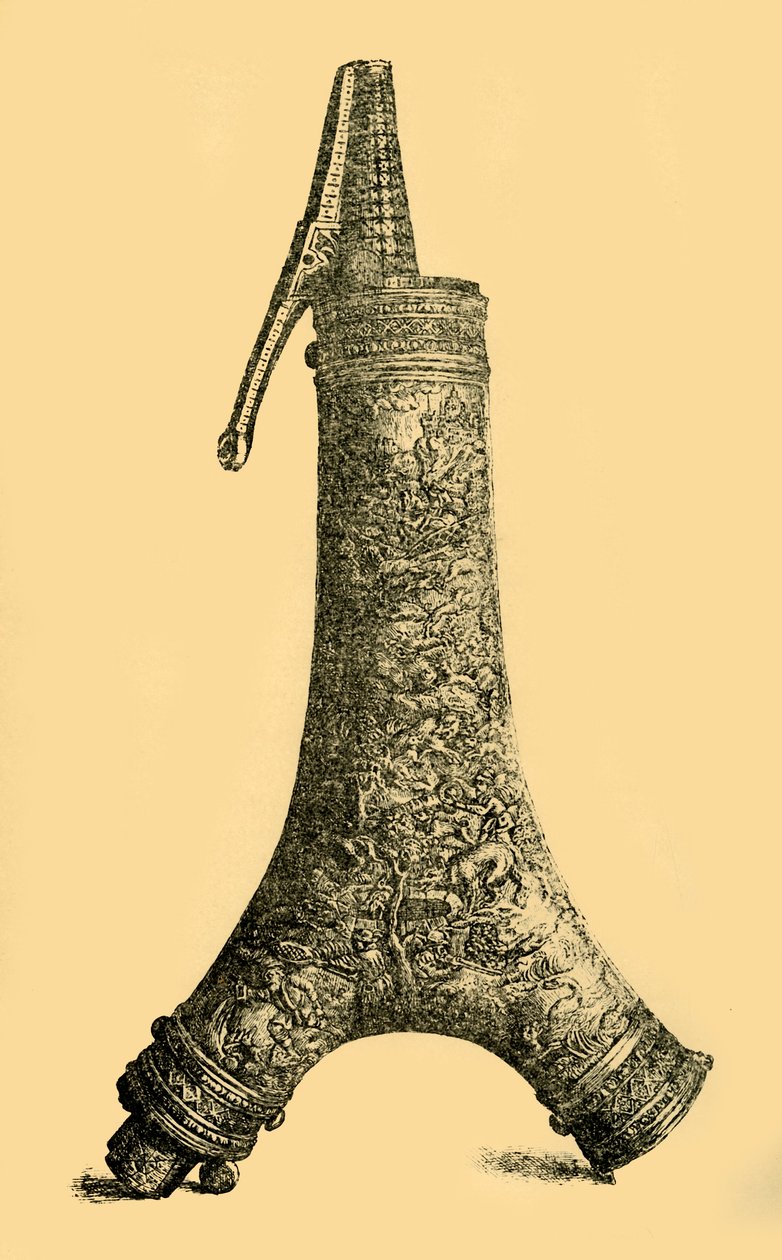 粉末フラスコ、c1580-1600、1881。 作： W.ワイズ