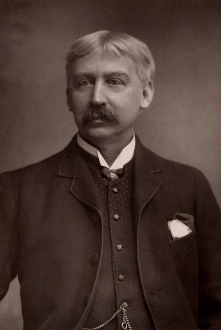 "（フランシス）ブレット・ハート（1836-1902）アメリカの編集者、物語作家（woodburytype） 作： WとD（後）ダウニー