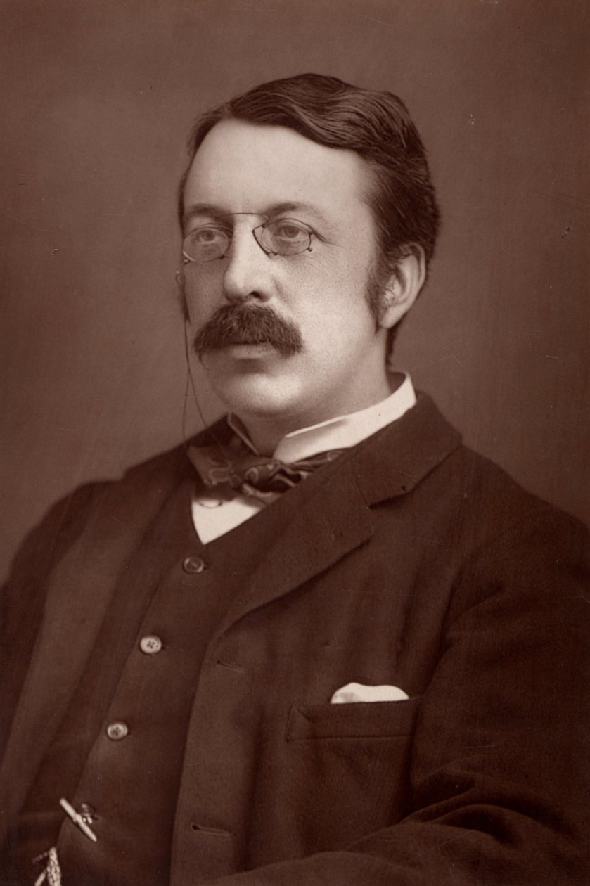「チャールズ・ヴィリアーズ・スタンフォード（1852-1924）ダブリン生まれのアイルランド人作曲家、音楽教育者。(ウッドベリータイプ) 作： WとD（後）ダウニー